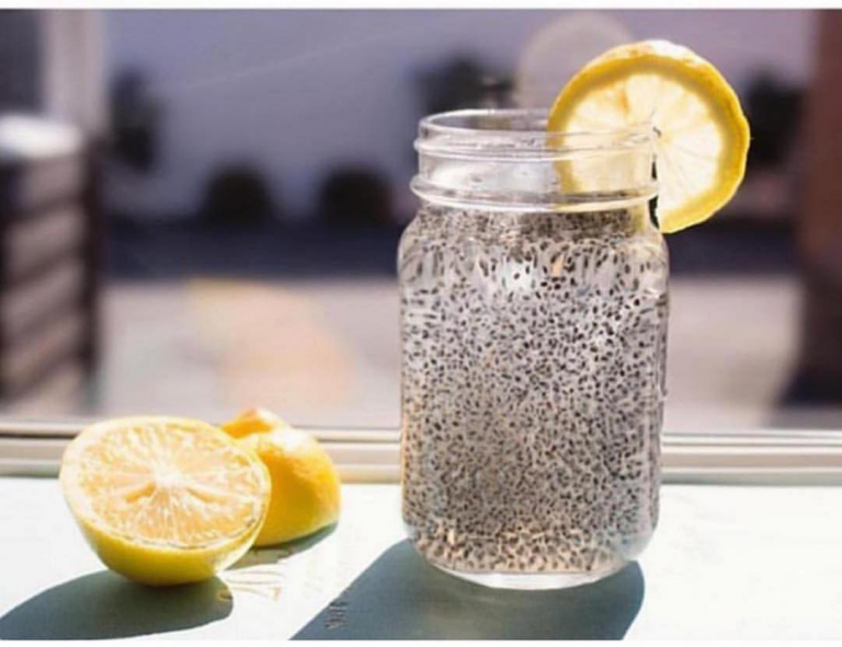 Lemon And Chia Water For Fat Burning