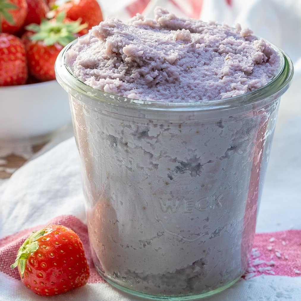 Yummy Strawberry Coconut Butter.