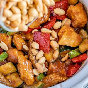 Crockpot spicy chinese chicken