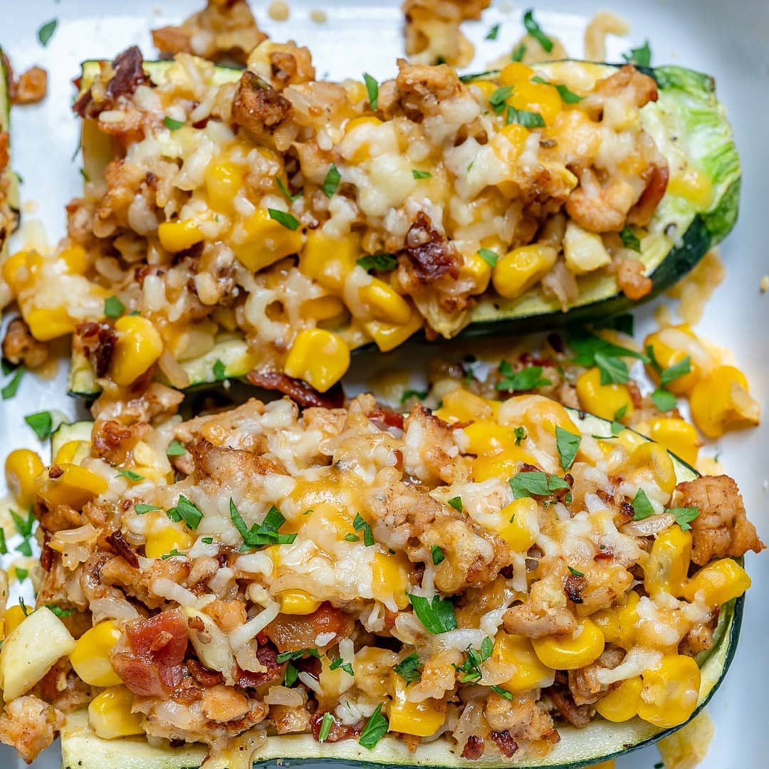 Burrito Stuffed Zucchini Boats, The Most Healthiest And Appetizing.
