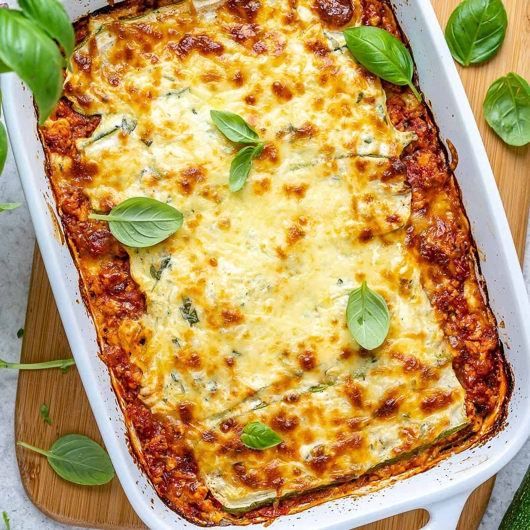 Low carb zucchini lasagna
