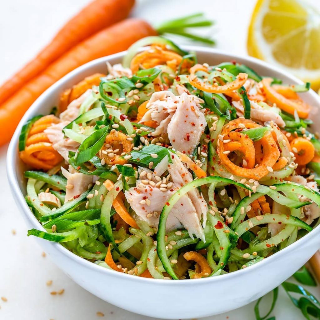 Delicious Vegetables Noodle Tuna Salad