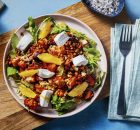 Winter Pumpkin And Lentil Salad With Goat Cheese