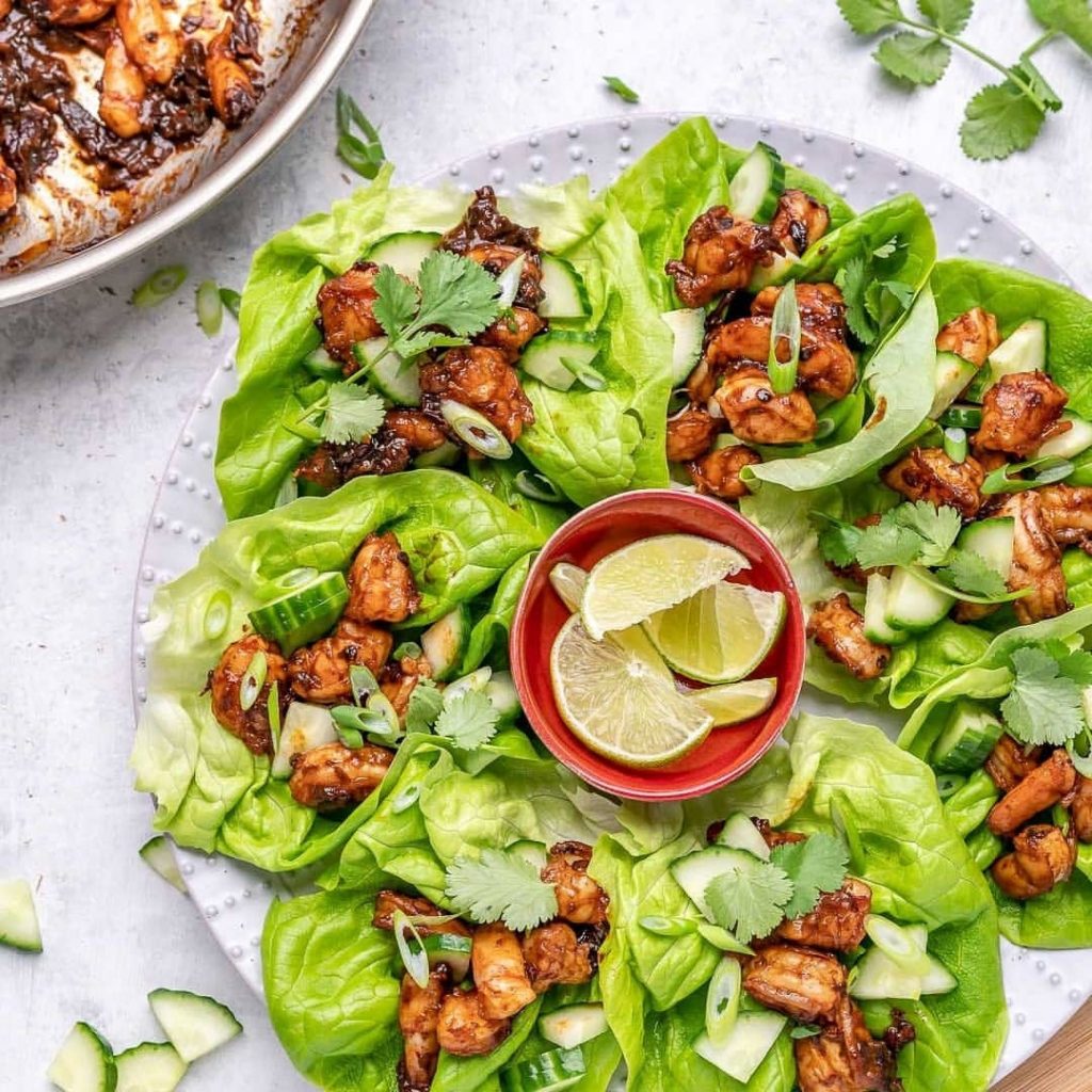 tangy chipotle and lime shrimp lettuce