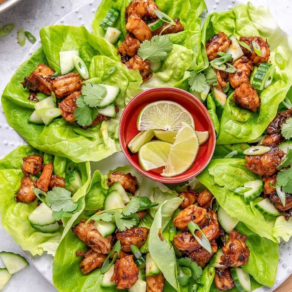 tangy chipotle and lime shrimp lettuce