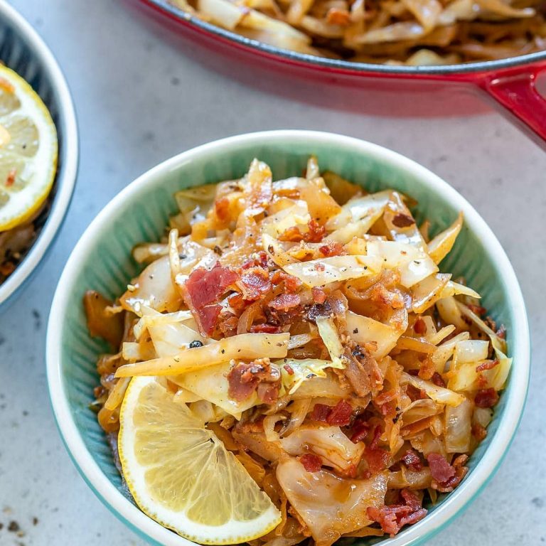 Sauteed cabbage and bacon